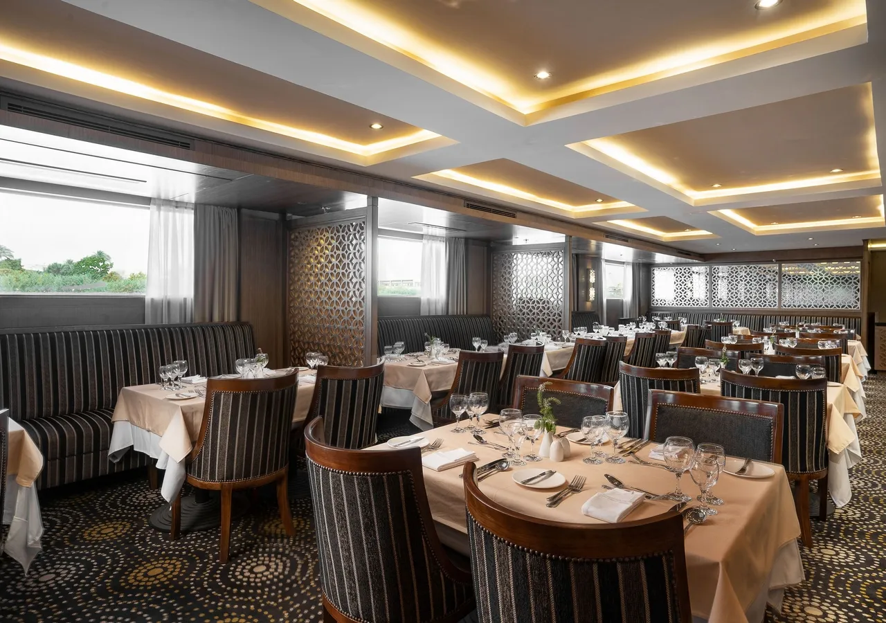 Restaurant aboard the Jaz Elite Regent Nile Cruise Nile cruise